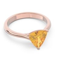 Solitaire Trillion Vatata Ring