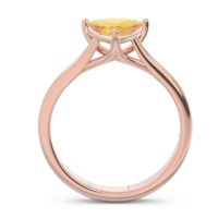 Solitaire Trillion Vatata Ring