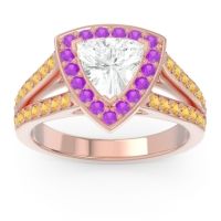Halo Pave Trillion Tala Ring