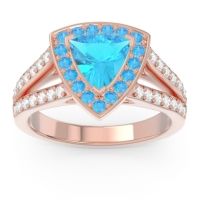 Halo Pave Trillion Tala Ring