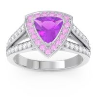 Halo Pave Trillion Tala Ring