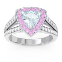 Halo Pave Trillion Tala Ring