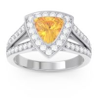 Halo Pave Trillion Tala Ring