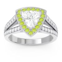 Halo Pave Trillion Tala Ring