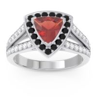 Halo Pave Trillion Tala Ring