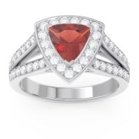 Halo Pave Trillion Tala Ring