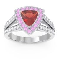Halo Pave Trillion Tala Ring