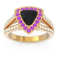 Halo Pave Trillion Tala Ring