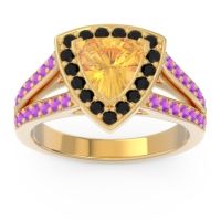 Halo Pave Trillion Tala Ring