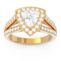 Halo Pave Trillion Tala Ring