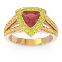 Halo Pave Trillion Tala Ring