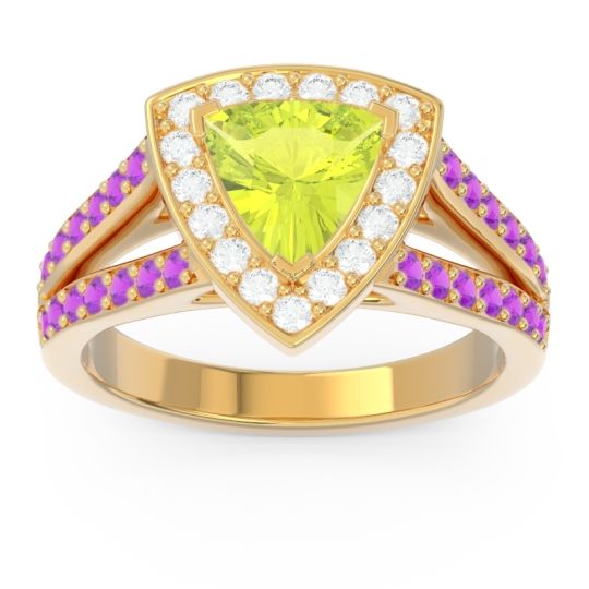Halo Pave Trillion Tala Ring