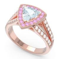 Halo Pave Trillion Tala Ring