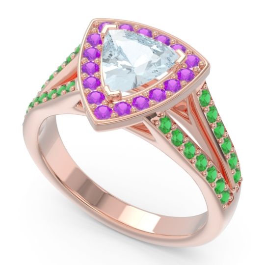 Halo Pave Trillion Tala Ring