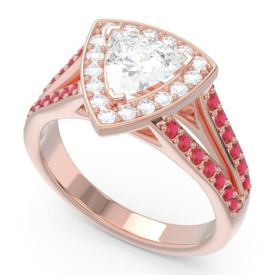 Halo Pave Trillion Tala Ring