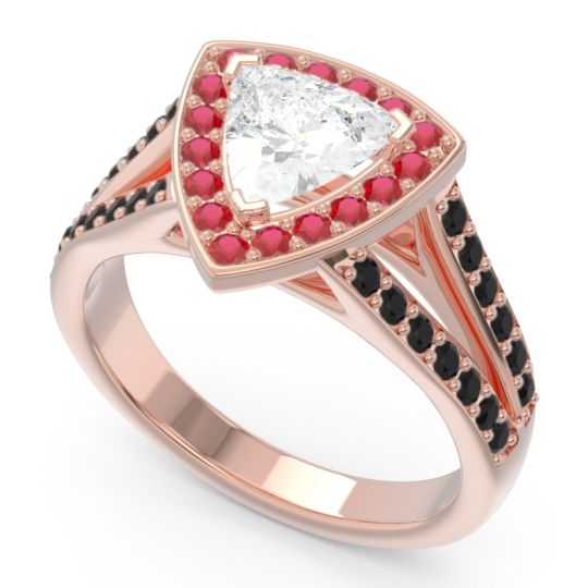 Halo Pave Trillion Tala Ring