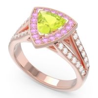 Halo Pave Trillion Tala Ring