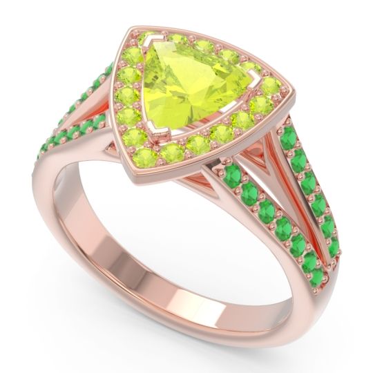 Halo Pave Trillion Tala Ring