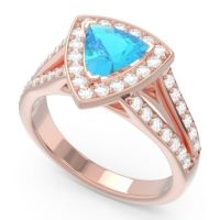 Halo Pave Trillion Tala Ring