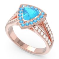 Halo Pave Trillion Tala Ring