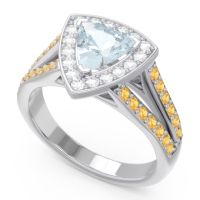 Halo Pave Trillion Tala Ring