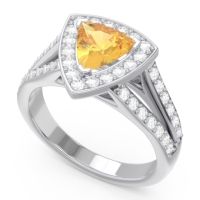 Halo Pave Trillion Tala Ring