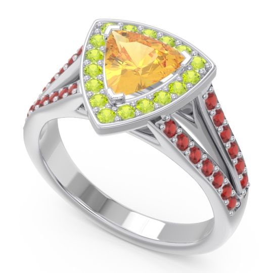 Halo Pave Trillion Tala Ring