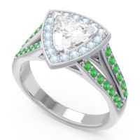Halo Pave Trillion Tala Ring