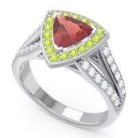 Halo Pave Trillion Tala Ring