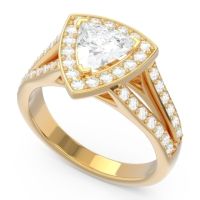 Halo Pave Trillion Tala Ring