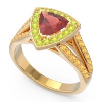 Halo Pave Trillion Tala Ring