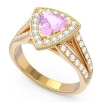 Halo Pave Trillion Tala Ring