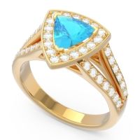 Halo Pave Trillion Tala Ring