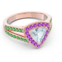 Halo Pave Trillion Tala Ring