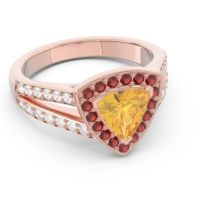 Halo Pave Trillion Tala Ring
