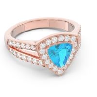 Halo Pave Trillion Tala Ring