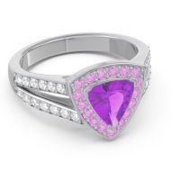 Halo Pave Trillion Tala Ring