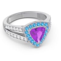 Halo Pave Trillion Tala Ring
