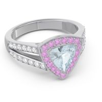 Halo Pave Trillion Tala Ring