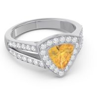 Halo Pave Trillion Tala Ring