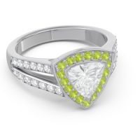Halo Pave Trillion Tala Ring