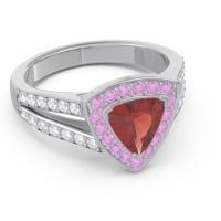 Halo Pave Trillion Tala Ring
