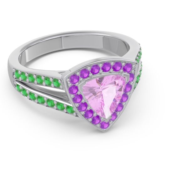 Halo Pave Trillion Tala Ring