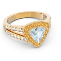 Halo Pave Trillion Tala Ring