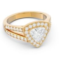 Halo Pave Trillion Tala Ring