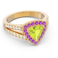 Halo Pave Trillion Tala Ring