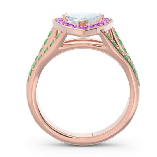 Halo Pave Trillion Tala Ring