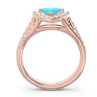 Halo Pave Trillion Tala Ring