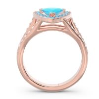 Halo Pave Trillion Tala Ring