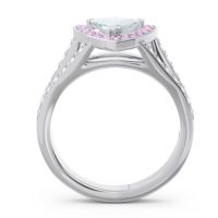 Halo Pave Trillion Tala Ring